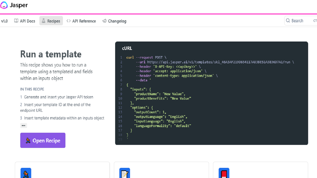 How to use Jasper AI Recipes?