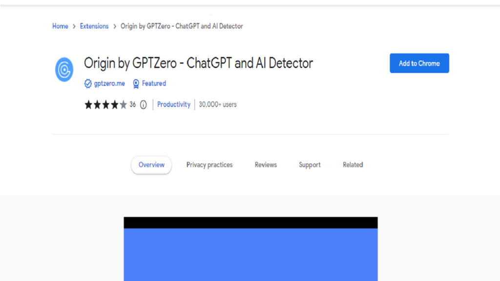GPTZero Google Extension 