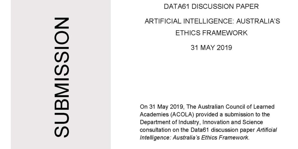 Australia’s Ethical AI Framework Discussion Paper