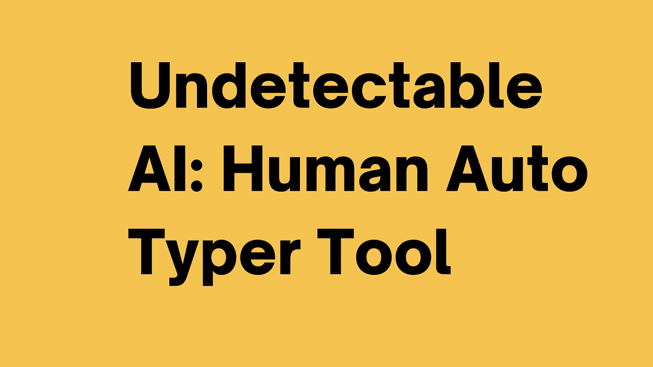 Human Auto Typer Tool