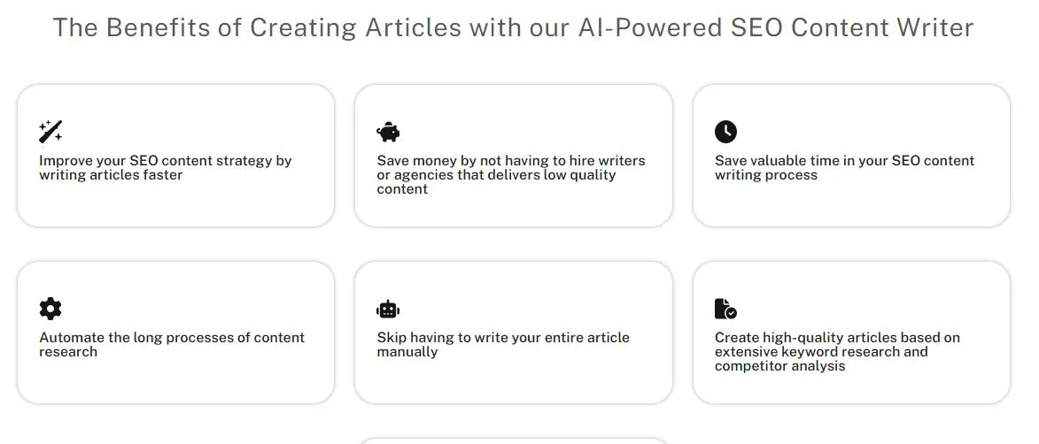 Benefits of Using the AI SEO Content Writer