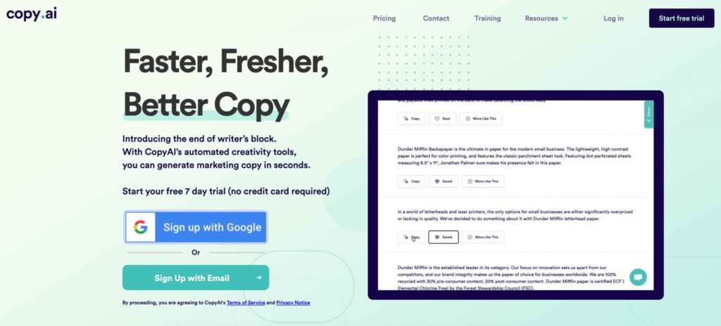 This guide will spotlight Copy.ai, a standout tool in the AI writing landscape. We'll discuss leveraging Copy.ai effectively, offering key insights and tips to enhance your content production workflow. 