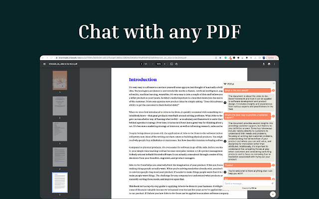 With PDF.AI, you can converse with your documents, pose questions, request summaries, and uncover necessary information swiftly and effectively. 
