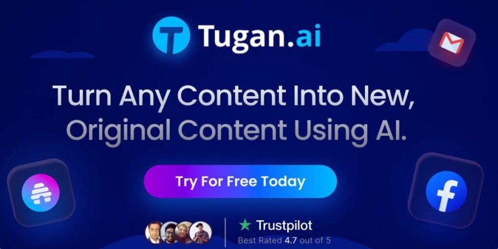 Tugan AI Review - Turn Any Content Into New, Original Content