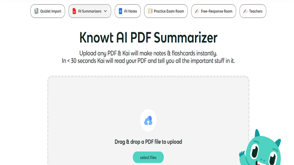 Knowt AI PDF Summarizer