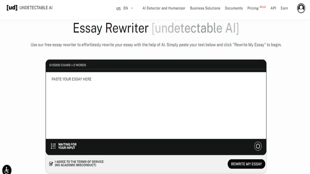 Undetectable AI Essay Rewriter