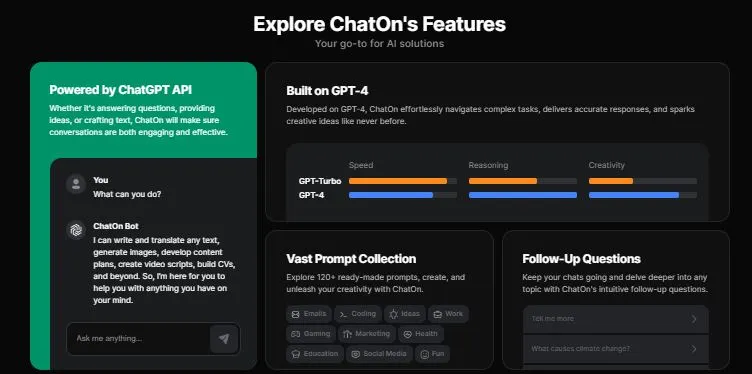 ChatonAI features