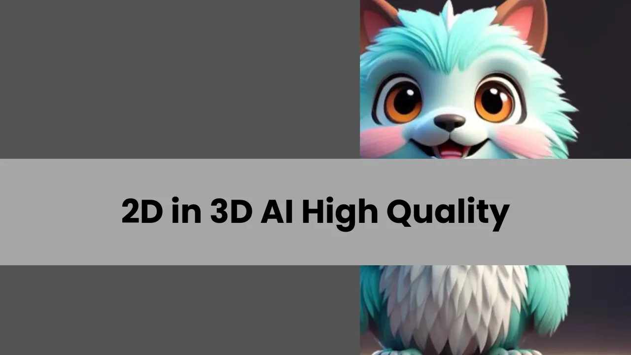 2D in 3D AI High Quality