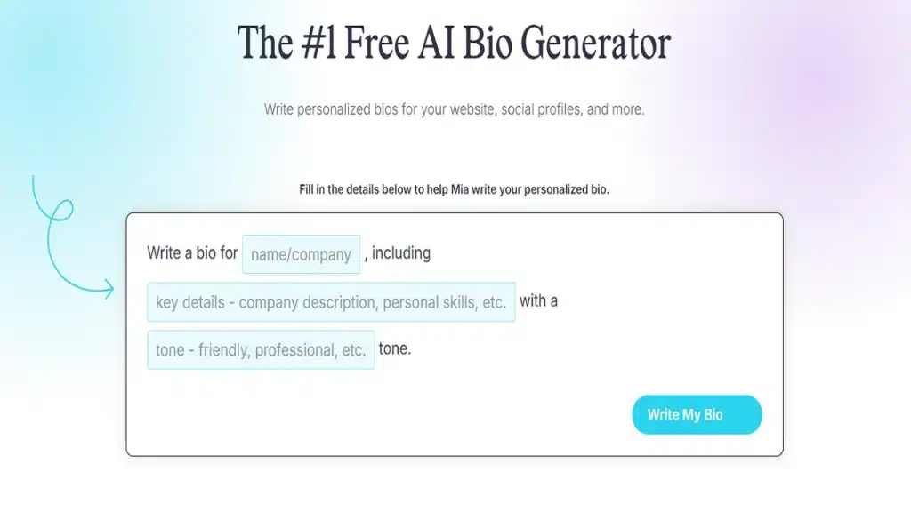 CoSchedule About Me AI Generator