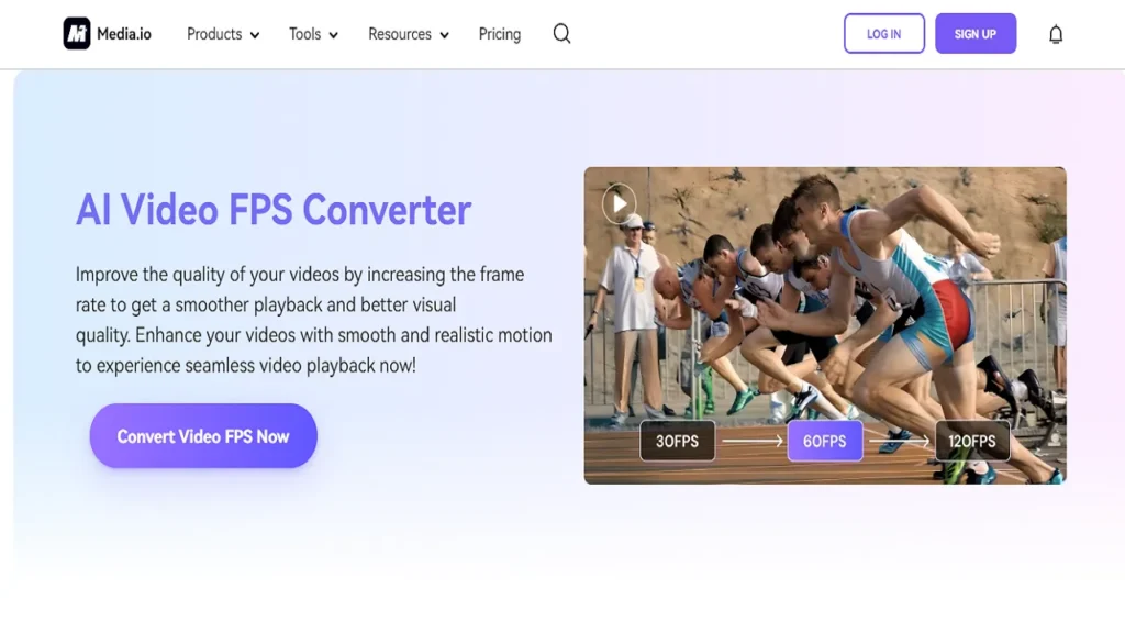 Media.IO 60 FPS Converter AI