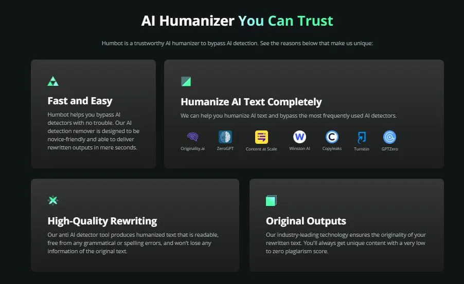 Features of Humbot AI