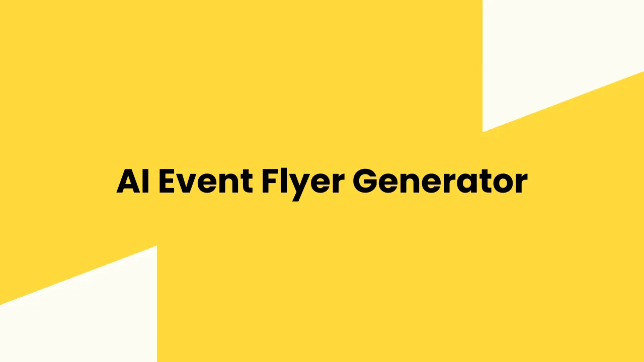 AI Event Flyer Generator: Use Free AI Flyer Generator For Flyer Creation