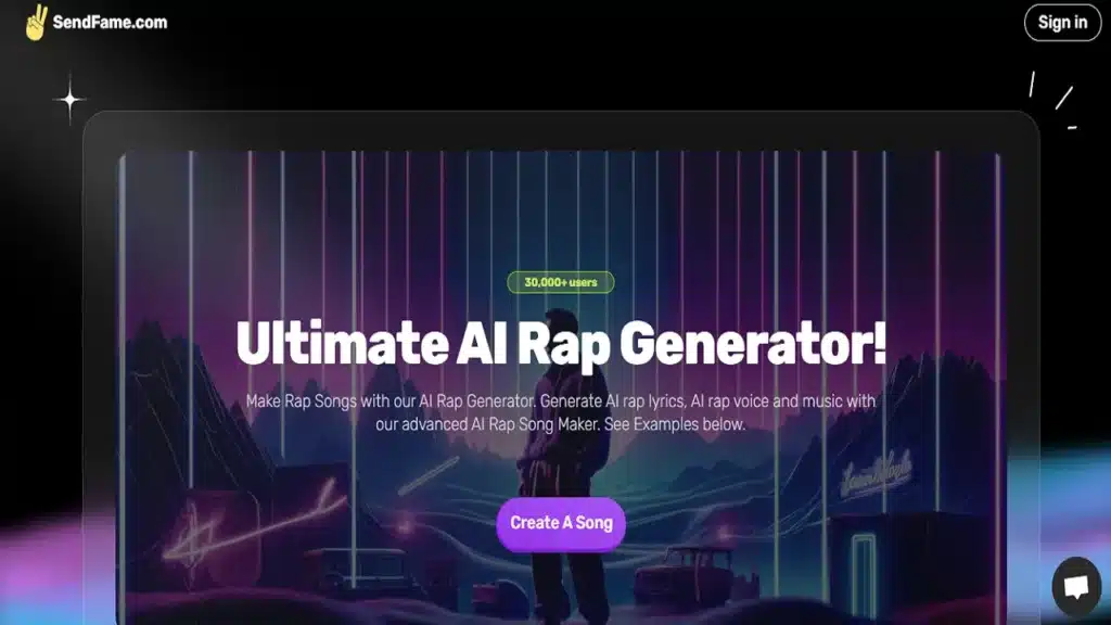 SendFame AI Generator Rap