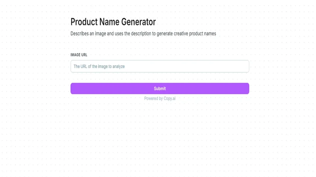 Copy AI Product Name Generator