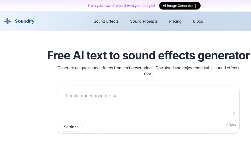 Soundify AI Generated Sound Effects