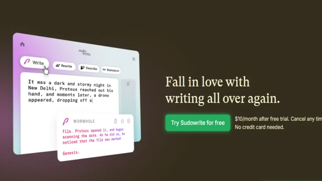 Deep Dive: Sudowrite — The Best AI for Fiction Writers