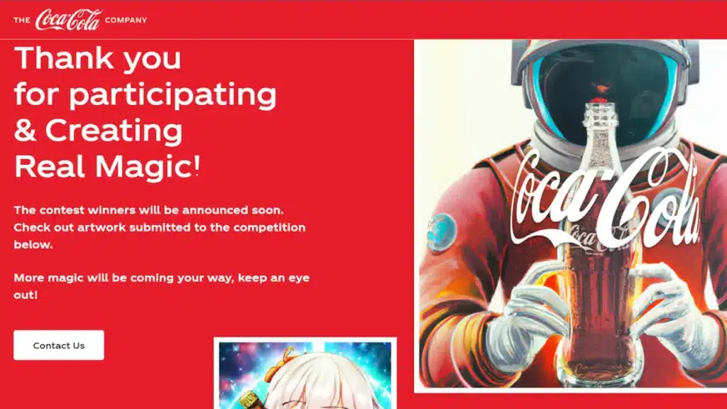 Coca-Cola Announces its Partnership with OpenAI and Holds an AI Competition