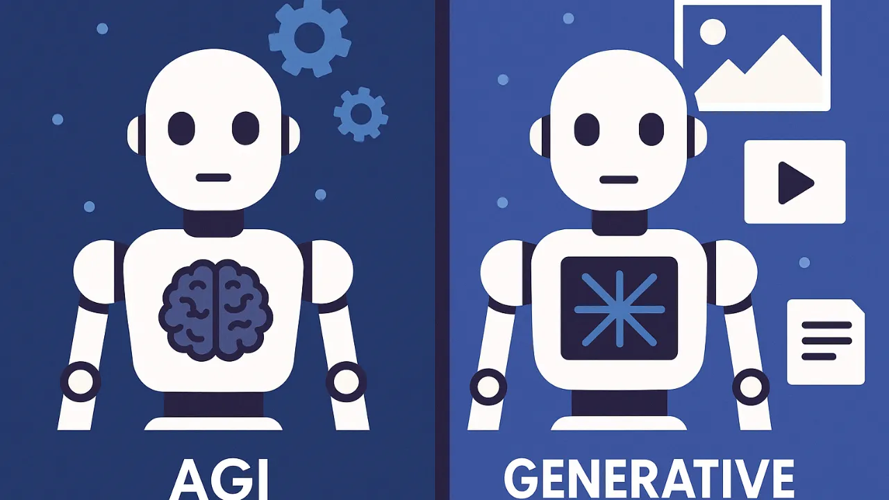 General AI Vs Generative AI: Key Differences Between Generative AI and AGI