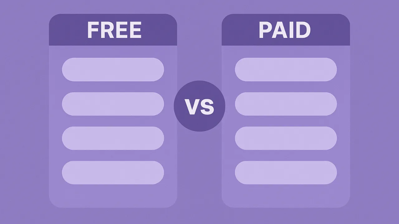 Free Vs Paid AI Tools Comparison in 2025